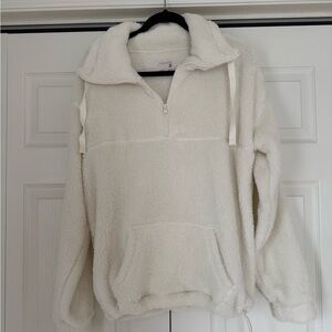 SO Women's White Fleece Pullover